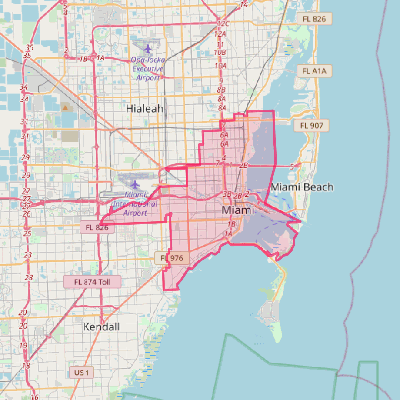 Map of Miami