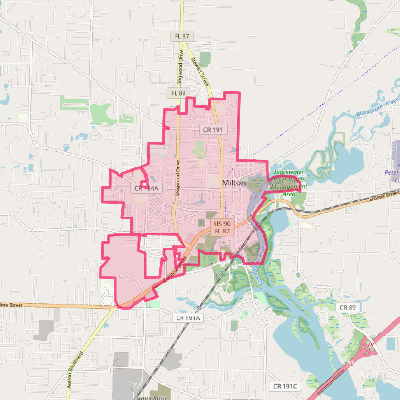 Map of Milton