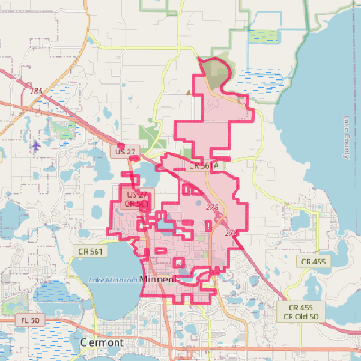 Map of Minneola