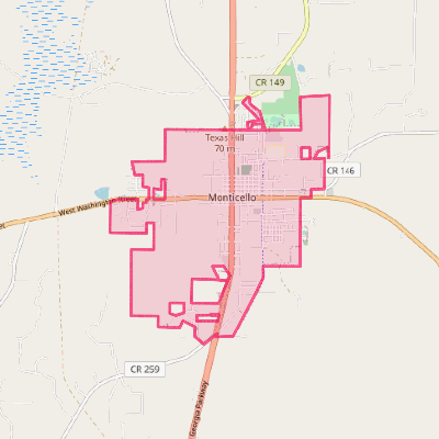 Map of Monticello