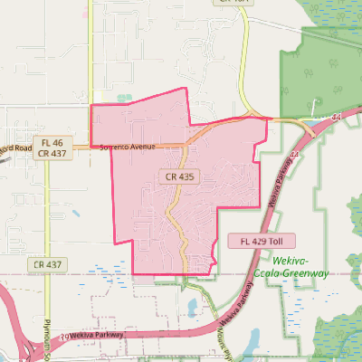 Map of Mount Plymouth