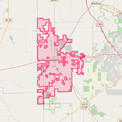 Map of Newberry