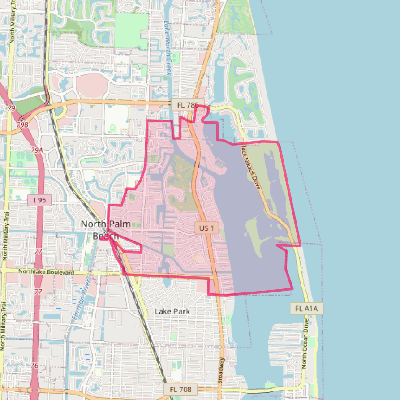 Map of North Palm Beach