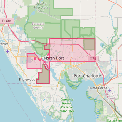 Map of North Port