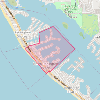 Map of North Redington Beach