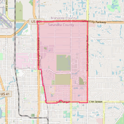 Map of North Sarasota