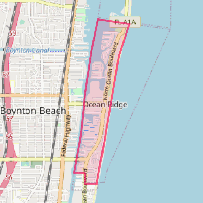 Map of Ocean Ridge