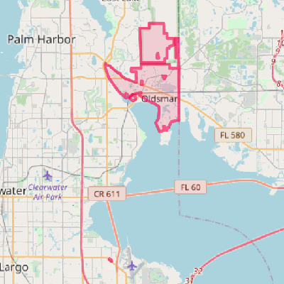 Map of Oldsmar