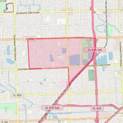 Map of Olympia Heights