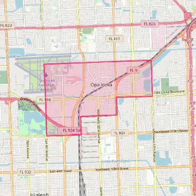 Map of Opa-locka