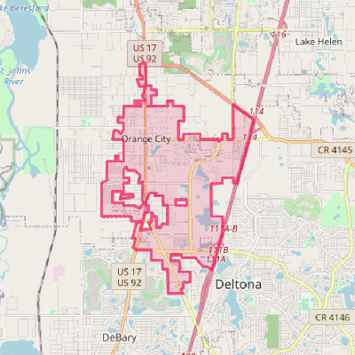 Map of Orange City