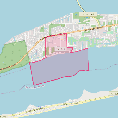 Map of Oriole Beach