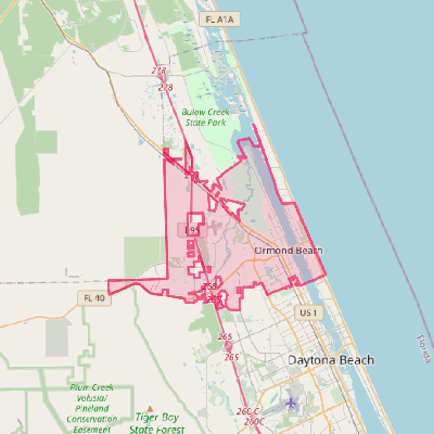 Map of Ormond Beach