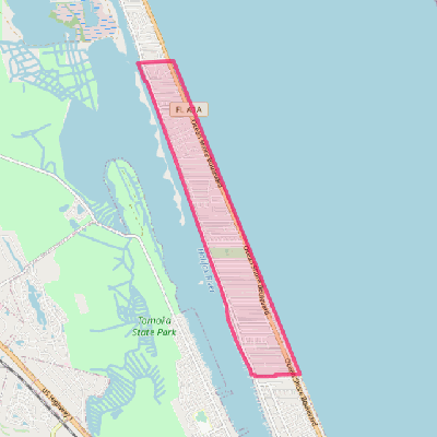 Map of Ormond-by-the-Sea