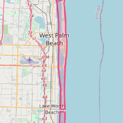 Map of Palm Beach