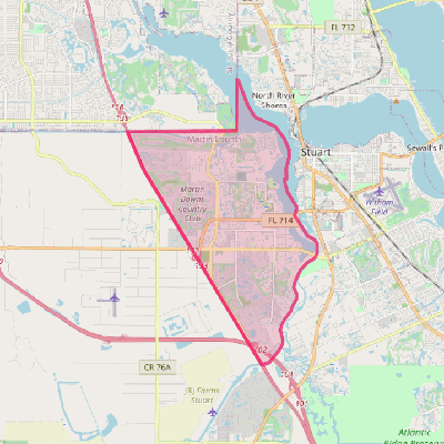 Map of Palm City