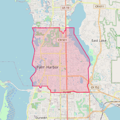 Map of Palm Harbor