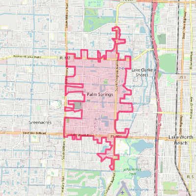 Map of Palm Springs