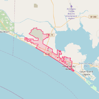 Map of Panama City Beach