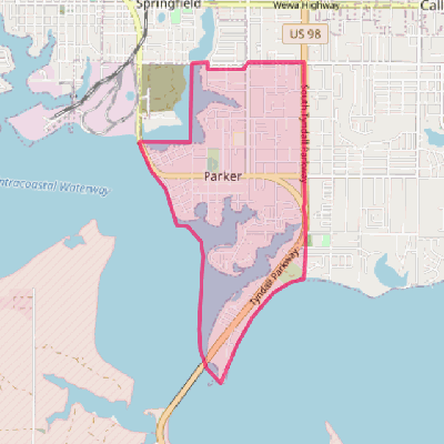 Map of Parker