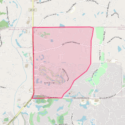 Map of Pebble Creek