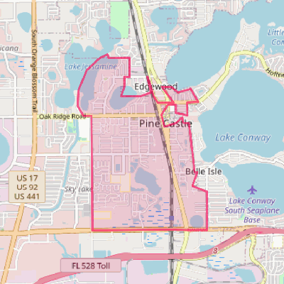 Map of Pine Castle