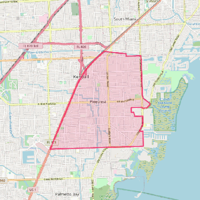 Map of Pinecrest