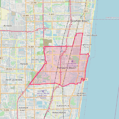 Map of Pompano Beach