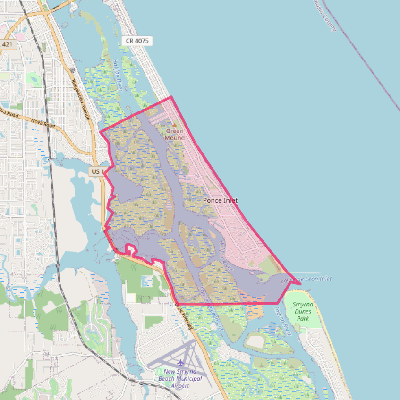 Map of Ponce Inlet