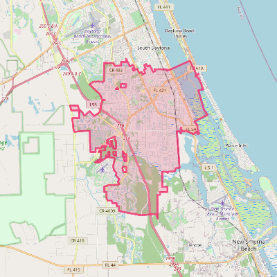 Map of Port Orange