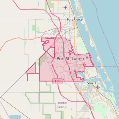 Map of Port St. Lucie