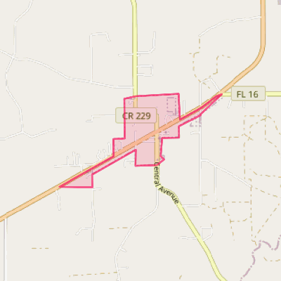 Map of Raiford