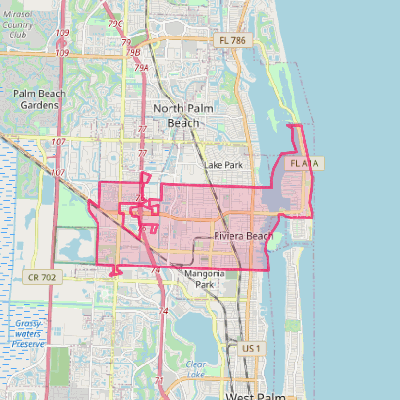 Map of Riviera Beach