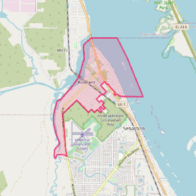 Map of Roseland