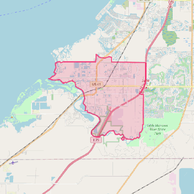 Map of Ruskin