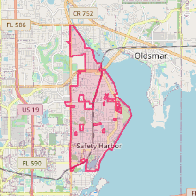 Map of Safety Harbor