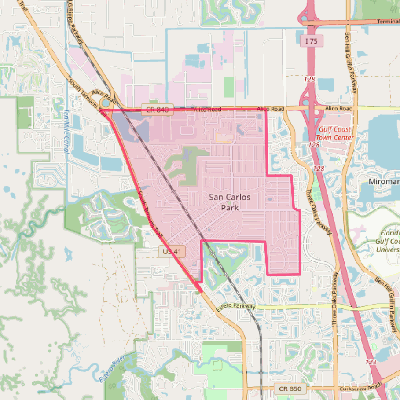 Map of San Carlos Park