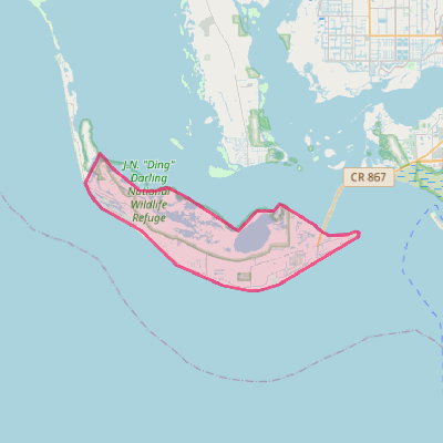 Map of Sanibel