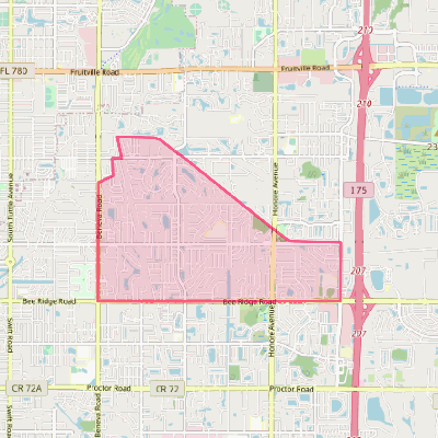 Map of Sarasota Springs