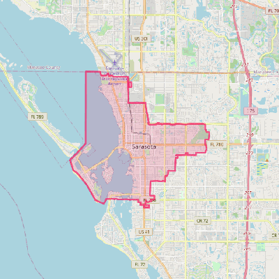 Map of Sarasota