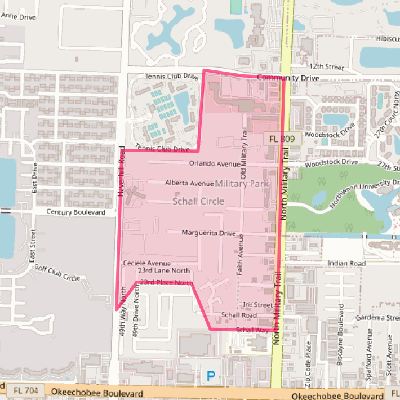 Map of Schall Circle