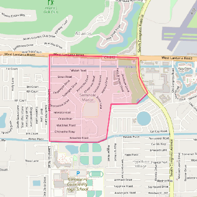 Map of Seminole Manor