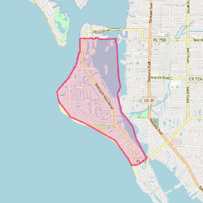 Map of Siesta Key