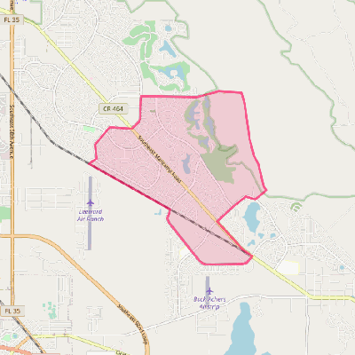 Map of Silver Springs Shores