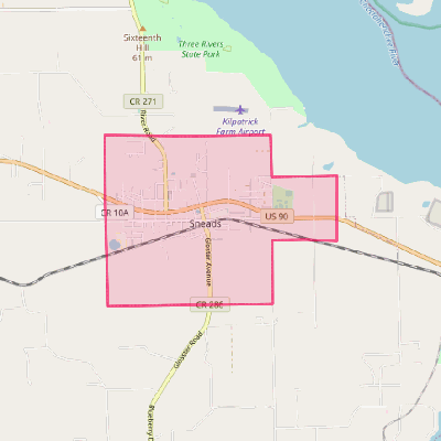 Map of Sneads