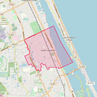 Map of South Daytona