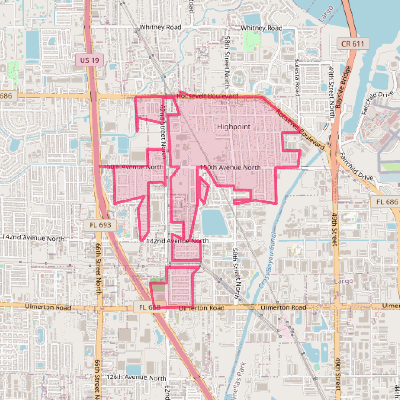 Map of South Highpoint