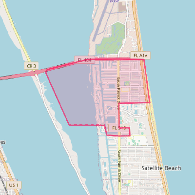 Map of South Patrick Shores