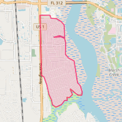 Map of St. Augustine South