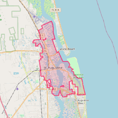 Map of St. Augustine